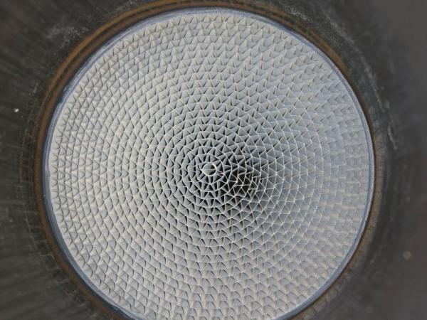 Edelstahl Katalysator 100 Zellen 60mm Anschluss